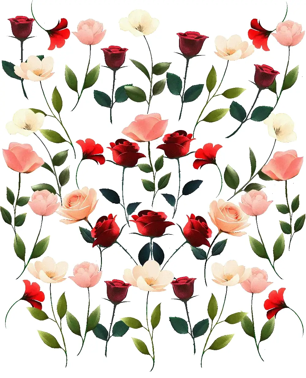 Illustrated flowers